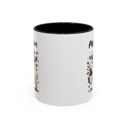 Mug Personnalisable Chèvre et Café – Tasse avec Prénom – Cadeau Animal Rigolo Humour – 325 ml