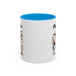 Mug Personnalisable Chèvre et Café – Tasse avec Prénom – Cadeau Animal Rigolo Humour – 325 ml