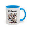 Mug Personnalisable Chèvre et Café – Tasse avec Prénom – Cadeau Animal Rigolo Humour – 325 ml