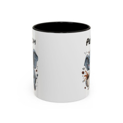Mug Personnalisable Éléphant et Café – Tasse avec Prénom – Cadeau Drôle Animal Mignon – 325 ml