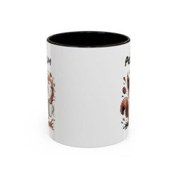 Mug Personnalisable Écureuil et Café – Tasse avec Prénom – Cadeau Drôle Animal Mignon – 325 ml