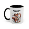 Mug Personnalisable Écureuil et Café – Tasse avec Prénom – Cadeau Drôle Animal Mignon – 325 ml