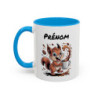 Mug Personnalisable Écureuil et Café – Tasse avec Prénom – Cadeau Drôle Animal Mignon – 325 ml