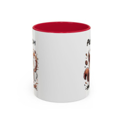 Mug Personnalisable Écureuil et Café – Tasse avec Prénom – Cadeau Drôle Animal Mignon – 325 ml