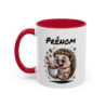 Mug Personnalisable Hérisson Buveur de Café – Tasse avec Prénom – Cadeau Drôle Animal Mignon – 325 ml