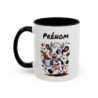 Mug Personnalisable Vache et Café – Tasse avec Prénom – Cadeau Drôle Animal Mignon – 325 ml