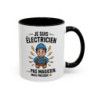 Mug Électricien Humour – Je Suis Électricien – Tasse Métier Électricité – Cadeau Artisan – 325 ml