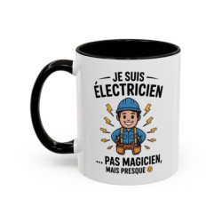 Mug Électricien Humour – Je Suis Électricien – Tasse Métier Électricité – Cadeau Artisan – 325 ml