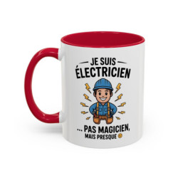 Mug Électricien Humour – Je Suis Électricien – Tasse Métier Électricité – Cadeau Artisan – 325 ml
