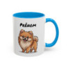 Mug Chien Personnalisé – Spitz Mignon – Prénom Personnalisable – Tasse Humour Animaux – Cadeau Amoureux des Chiens