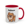 Mug Chien Personnalisé – Spitz Mignon – Prénom Personnalisable – Tasse Humour Animaux – Cadeau Amoureux des Chiens