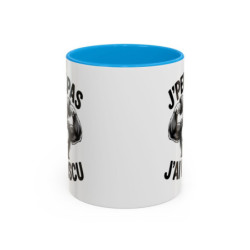 Mug Musculation Humour – J’Peux Pas J’Ai Muscu – Gorille Bodybuilder – Tasse Fitness Cadeau Sport