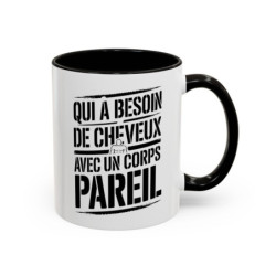 Mug Drôle Musculation Qui a Besoin de Cheveux avec un Corps Pareil – Tasse Humour Fitness Bodybuilding