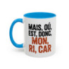 Mug Drôle Apéritif Mais Où Est Donc Mon Ri Car – Tasse Humour Sud – Cadeau Original Ami Collègue Papa Noir Bleu Rouge 325ml