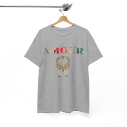 Tee Shirt Amour Girafe idée cadeau Love