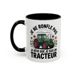 Mug Je Ne Ronfle Pas Je Rêve Que Je Suis Un Tracteur – Tasse Humour Agriculteur – Cadeau Original Ferme