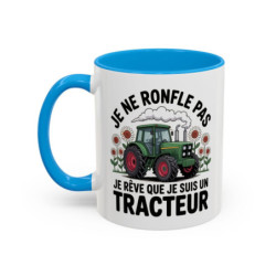 Mug Je Ne Ronfle Pas Je Rêve Que Je Suis Un Tracteur – Tasse Humour Agriculteur – Cadeau Original Ferme