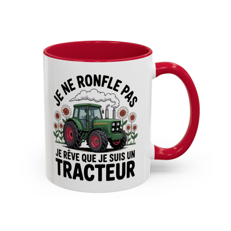 Mug Je Ne Ronfle Pas Je Rêve Que Je Suis Un Tracteur – Tasse Humour Agriculteur – Cadeau Original Ferme