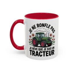 Mug Je Ne Ronfle Pas Je Rêve Que Je Suis Un Tracteur – Tasse Humour Agriculteur – Cadeau Original Ferme