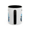 Mug Motocross Personnalisé – Tasse Pilote Moto Cross – Cadeau Motard Tout-Terrain – Noir Bleu Rouge – 325 ml