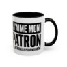 Mug J’aime mon patron je travaille pour moi-même – Tasse Céramique Humour Entrepreneur – Cadeau Auto-Entrepreneur