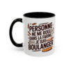 Mug Boulanger Humour Personne ne me roule dans la farine – Tasse Céramique Métier Boulanger – Cadeau Original Artisan
