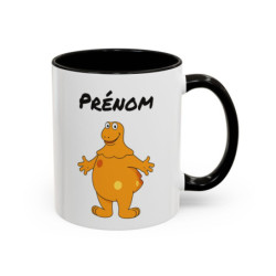 Mug Casimir Personnalisable avec Prénom – Tasse Céramique 325ml Personnage Orange – Cadeau Unique Nostalgie Télé