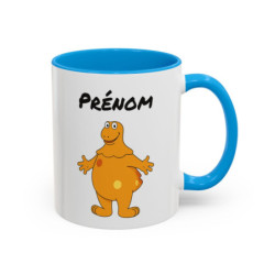 Mug Casimir Personnalisable avec Prénom – Tasse Céramique 325ml Personnage Orange – Cadeau Unique Nostalgie Télé