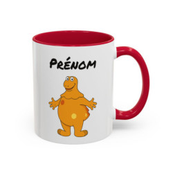 Mug Casimir Personnalisable avec Prénom – Tasse Céramique 325ml Personnage Orange – Cadeau Unique Nostalgie Télé