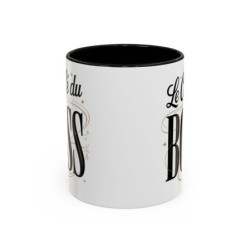 Mug Le Café Du Boss – Tasse Céramique Humour Manager & Entrepreneur – Cadeau Original Travail & Bureau