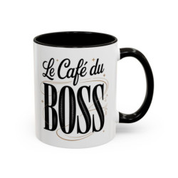Mug Le Café Du Boss – Tasse Céramique Humour Manager & Entrepreneur – Cadeau Original Travail & Bureau
