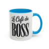 Mug Le Café Du Boss – Tasse Céramique Humour Manager & Entrepreneur – Cadeau Original Travail & Bureau