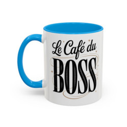 Mug Le Café Du Boss – Tasse Céramique Humour Manager & Entrepreneur – Cadeau Original Travail & Bureau