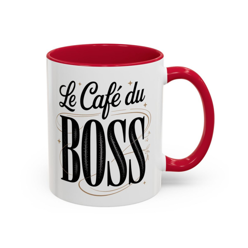 Mug Le Café Du Boss – Tasse Céramique Humour Manager & Entrepreneur – Cadeau Original Travail & Bureau
