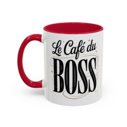 Mug Le Café Du Boss – Tasse Céramique Humour Manager & Entrepreneur – Cadeau Original Travail & Bureau