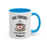 Mug Pas Touche Ce Café Appartient à [Prénom] – Tasse Céramique Personnalisée Humour Café – Cadeau Original Bureau & Maison