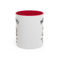Mug Pas Touche Ce Café Appartient à [Prénom] – Tasse Céramique Personnalisée Humour Café – Cadeau Original Bureau & Maison