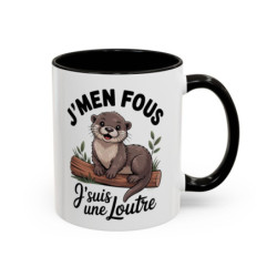 Mug Loutre Mignonne – Tasse Céramique Illustration Animale – Cadeau Nature & Animaux Adorable