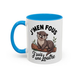 Mug Loutre Mignonne – Tasse Céramique Illustration Animale – Cadeau Nature & Animaux Adorable
