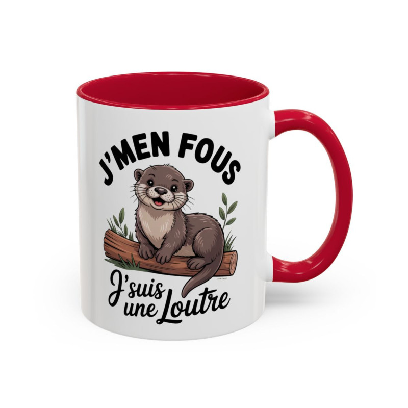Mug Loutre Mignonne – Tasse Céramique Illustration Animale – Cadeau Nature & Animaux Adorable