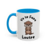 Mug Loutre En Colère – Tasse Céramique Illustration Animale Drôle – Cadeau Humour & Nature
