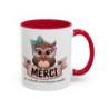 Mug Merci Chouette – Tasse Céramique Cadeau Remerciement – Idée Cadeau Originale Collègue Maîtresse Amie