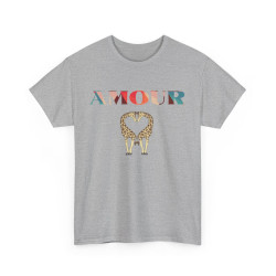 Tee Shirt Amour Girafe idée cadeau Love