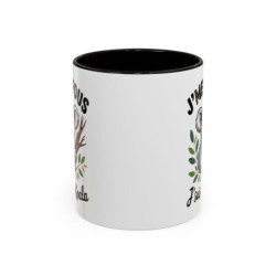 Mug J’men fous j’suis un koala – Tasse Céramique Humour Animal Cool – Cadeau Zen Détente Original