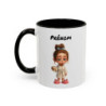 Mug Personnalisé Prénom – Tasse Fille Fatiguée avec Café – Cadeau Humour Matin