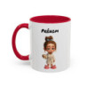 Mug Personnalisé Prénom – Tasse Fille Fatiguée avec Café – Cadeau Humour Matin