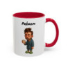 Mug Personnalisé Prénom – Tasse Homme Fatigué avec Café – Cadeau Humour Matin
