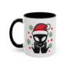 Teecustom Mug Alien Signe JUL Noël OVNI Style Rap Français Cadeau Original et Fun Noir Bleu Rouge