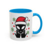 Teecustom Mug Alien Signe JUL Noël OVNI Style Rap Français Cadeau Original et Fun Noir Bleu Rouge