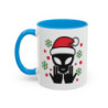 Teecustom Mug Alien Signe JUL Noël OVNI Style Rap Français Cadeau Original et Fun Noir Bleu Rouge
